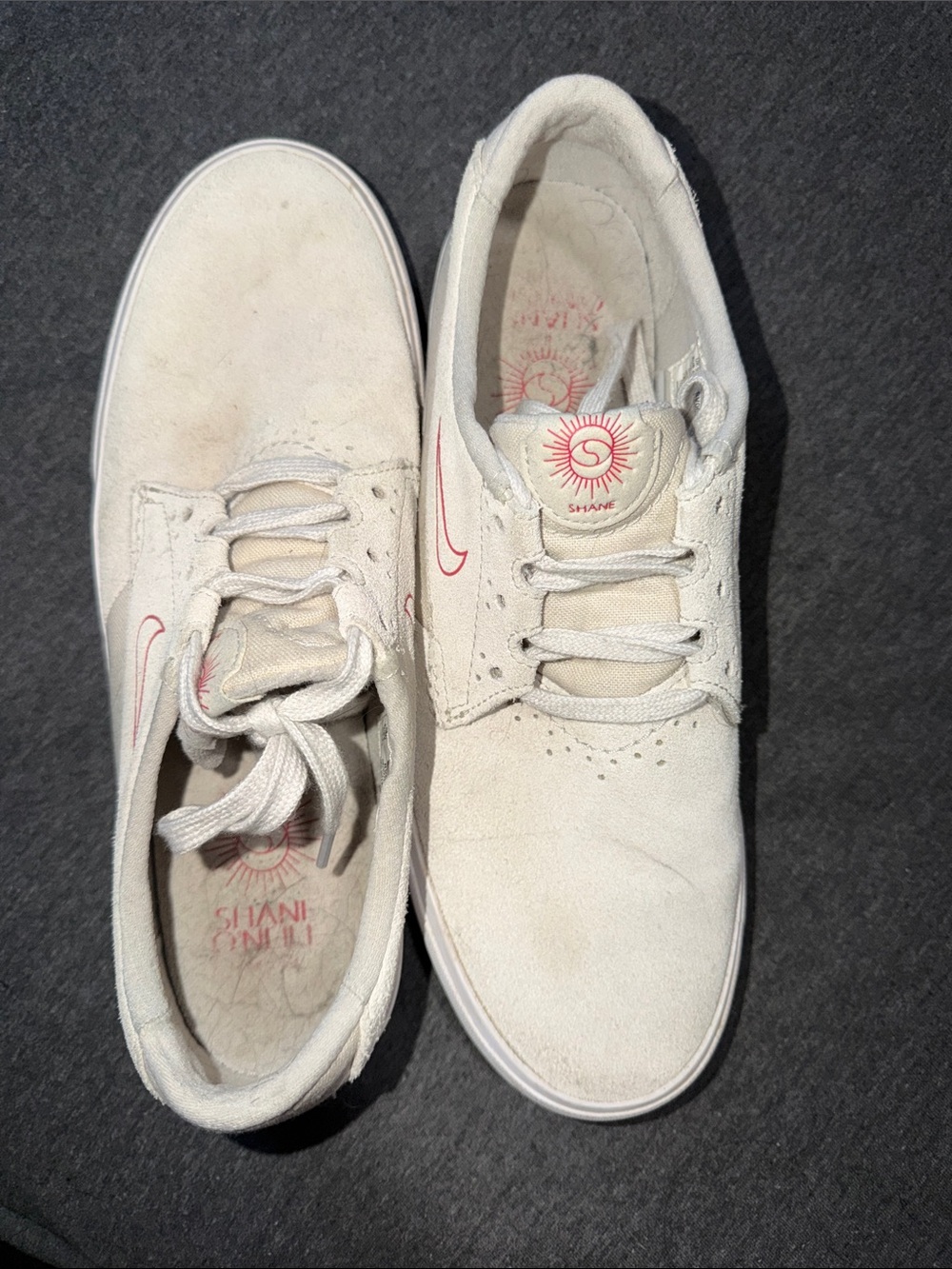 Shane Signature White Suede Skate Shoes Shane O’Neill - Picture 3 of 7